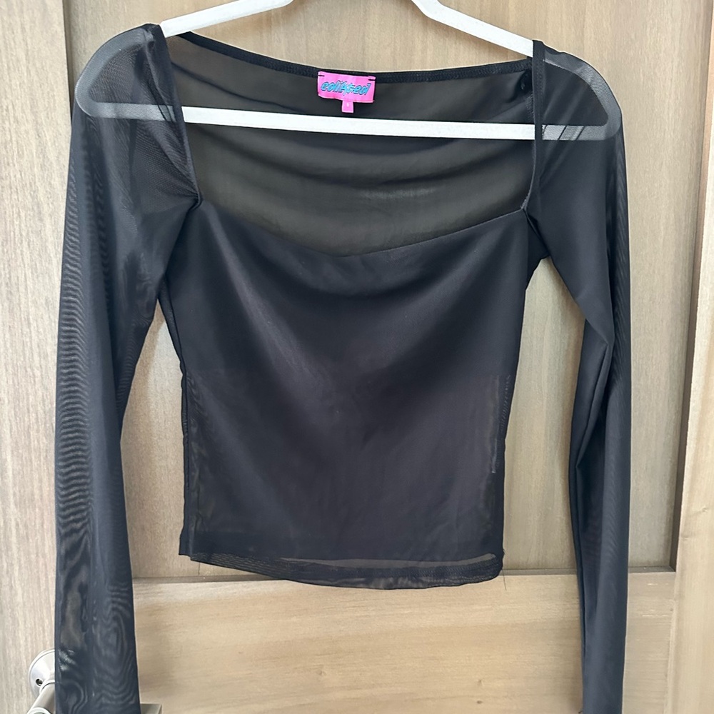 NWOT EDIKTED mesh top